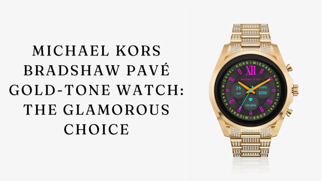 Michael Kors Bradshaw Pavé Gold-Tone Watch